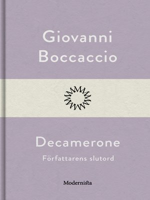 cover image of Decamerone, författarens slutord